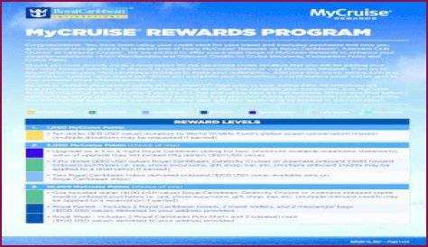 MyCruise Rewards Program